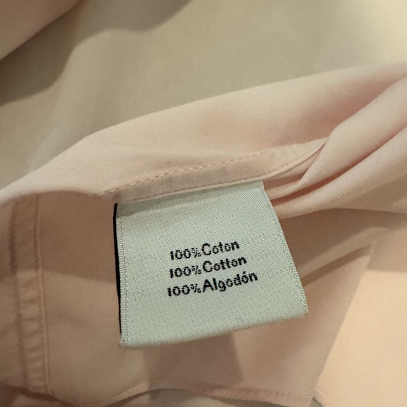 HERMES COTTON DRESS SHIRT, PINK, Size 42 / 16.5 - Picture 6 of 7